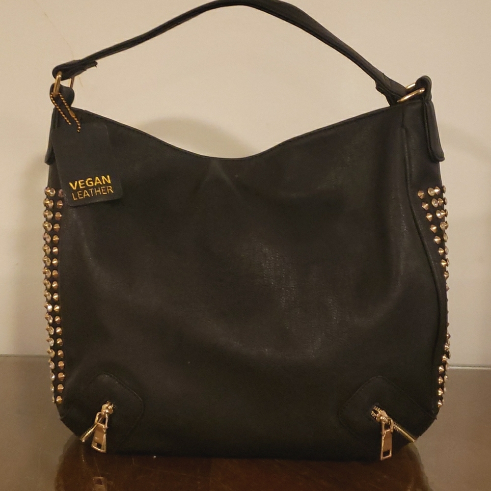 Gold Studded Handbag